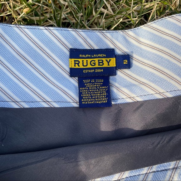 Ralph Lauren Rugby charcoal gray wool ruffle skirt - Picture 5 of 6